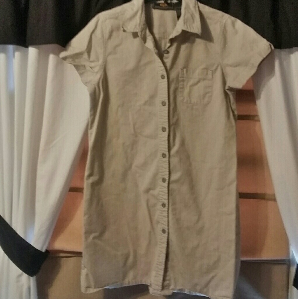 Route 66 khaki button up dress